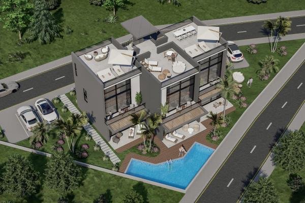 1+0 FLAT FOR SALE IN ESENTEPED, KYRENİA, FROM THE PROJECT PHASE