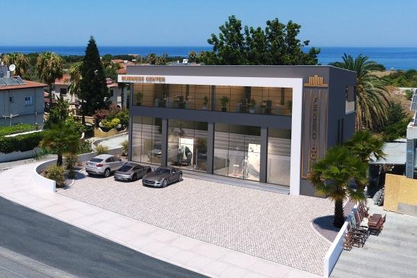 SHOPS AND OFFICES FOR SALE IN THE PROJECT PHASE ON THE ROOFALKOY ROAD IN THE KARAKUM REGION OF KYRENİA