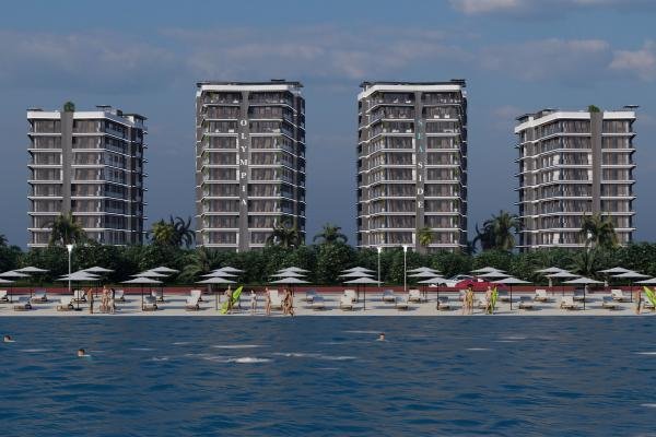 LUXURY APARTMENTS FOR SALE FROM THE CONCEPT PROJECT IN THE PEACEFUL PLACE OF CYPRUS, GAZİVEREN REGION